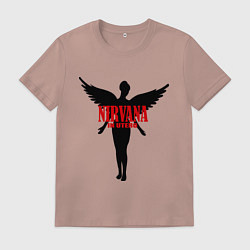 Футболка хлопковая мужская Nirvana: In Utero, цвет: пыльно-розовый