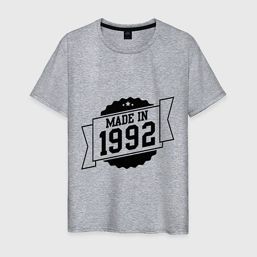 Мужская футболка Made in 1992 / Меланж – фото 1