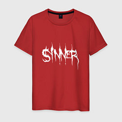 Футболка хлопковая мужская Real Sinner, цвет: красный