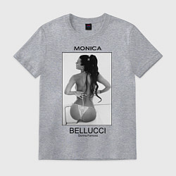 Футболка хлопковая мужская Monica Bellucci: Donna Famosa, цвет: меланж