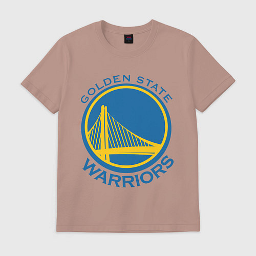 Мужская футболка Golden state Warriors / Пыльно-розовый – фото 1