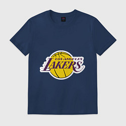 Футболка хлопковая мужская LA Lakers, цвет: тёмно-синий