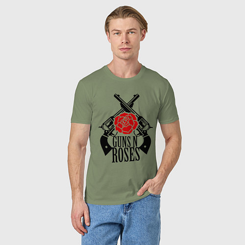 Мужская футболка Guns n Roses: guns / Авокадо – фото 3