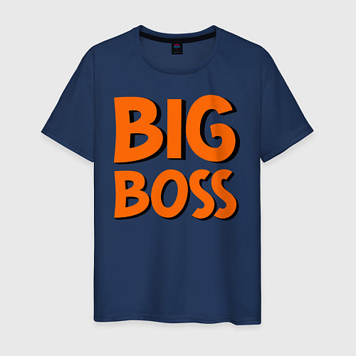 Мужская футболка Big Boss / Тёмно-синий – фото 1