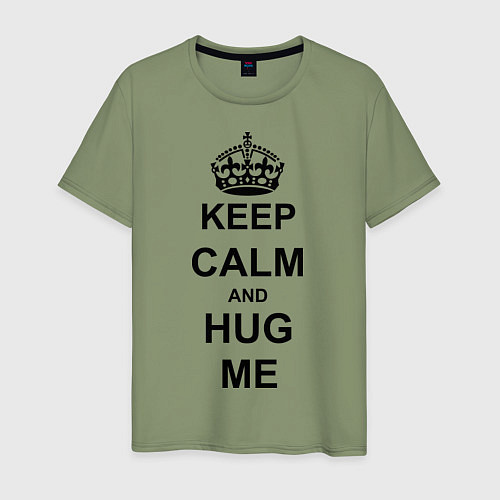 Мужская футболка Keep Calm & Hug Mе / Авокадо – фото 1