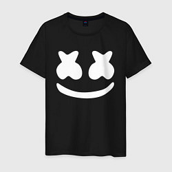 Футболка хлопковая мужская Marshmello, цвет: черный