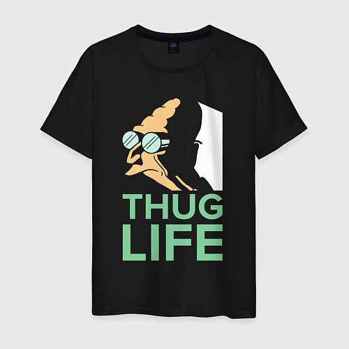 Мужская футболка Zoidberg: Thug Life / Черный – фото 1