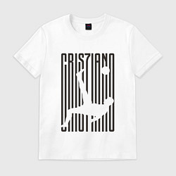 Футболка хлопковая мужская Cris7iano, цвет: белый