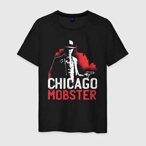 Мужская футболка Chicago Mobster / Черный – фото 1