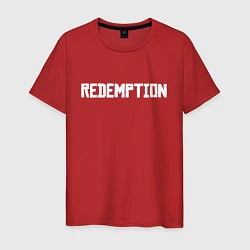 Футболка хлопковая мужская Redemption, цвет: красный
