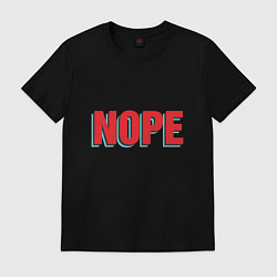 Футболка хлопковая мужская Nope, цвет: черный