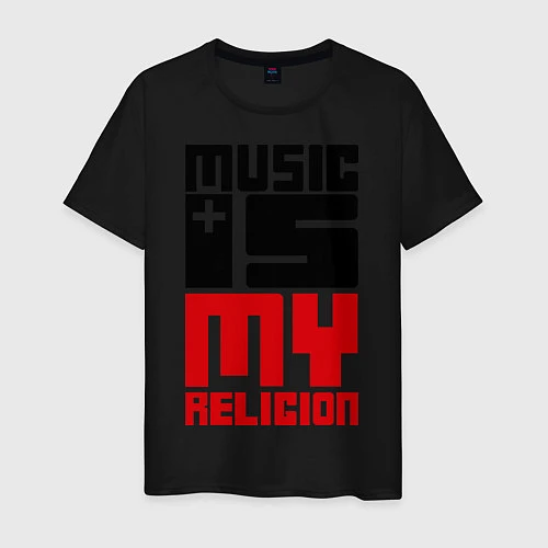 Мужская футболка Music Religion / Черный – фото 1