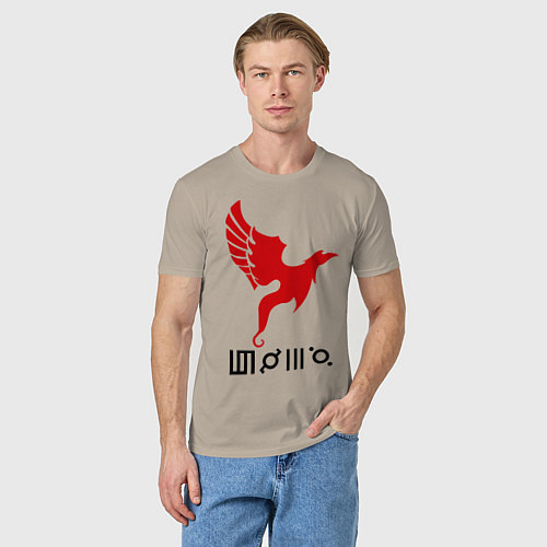Мужская футболка 30 STM: Bird / Миндальный – фото 3
