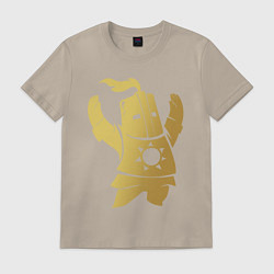 Футболка хлопковая мужская Praise the Sun!, цвет: миндальный