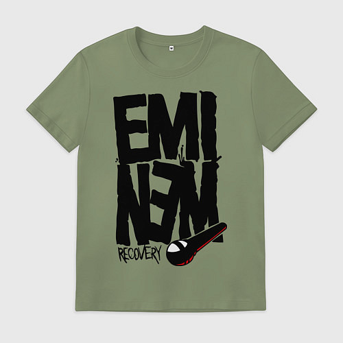 Мужская футболка Eminem recovery / Авокадо – фото 1