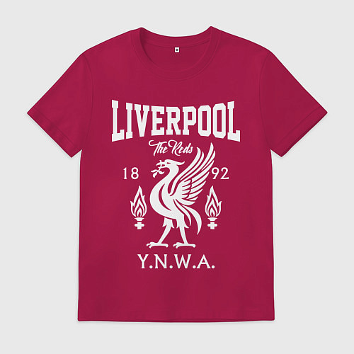 Мужская футболка Liverpool YNWA / Маджента – фото 1