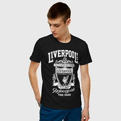 Футболка хлопковая мужская Liverpool: Est 1892, цвет: черный — фото 2