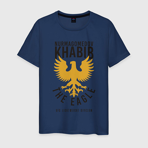 Мужская футболка Khabib: The Eagle / Тёмно-синий – фото 1