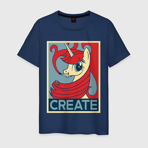 Мужская футболка MLP: Create / Тёмно-синий – фото 1