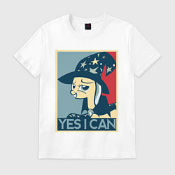Футболка хлопковая мужская MLP: Yes I Can, цвет: белый