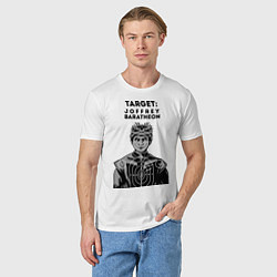 Футболка хлопковая мужская Target: Joffrey Baratheon, цвет: белый — фото 2