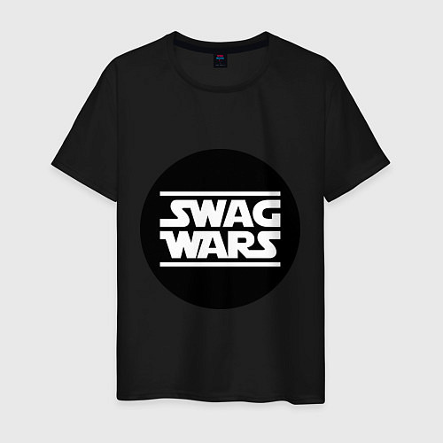 Мужская футболка SWAG Wars / Черный – фото 1