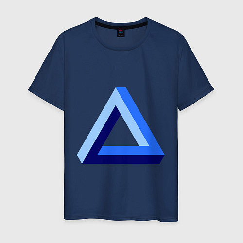 Мужская футболка Visual Illusion / Тёмно-синий – фото 1