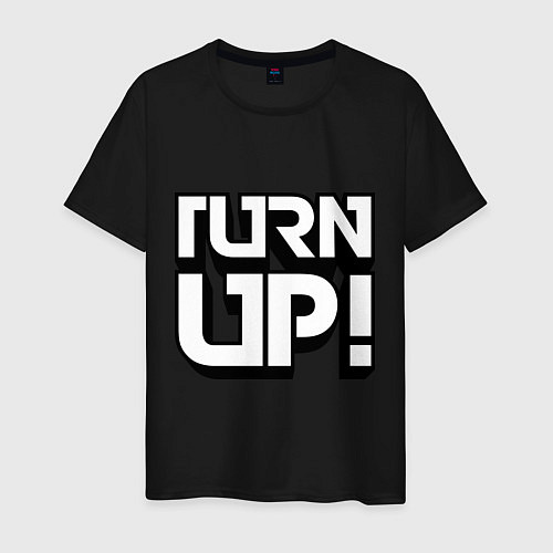 Мужская футболка Turn UP! / Черный – фото 1