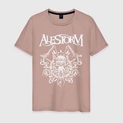 Футболка хлопковая мужская Alestorm: Pirate Bay, цвет: пыльно-розовый
