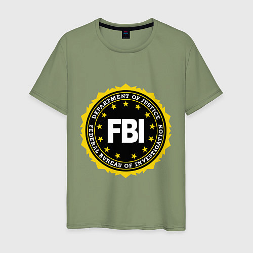 Мужская футболка FBI Departament / Авокадо – фото 1