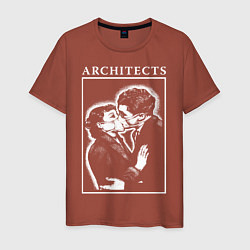 Футболка хлопковая мужская Architects: Love цвета кирпичный — фото 1