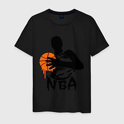 Футболка хлопковая мужская NBA цвета черный — фото 1