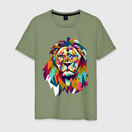 Мужская футболка Lion Art / Авокадо – фото 1