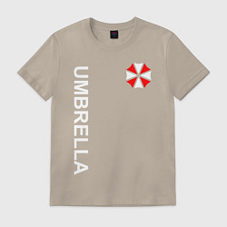 Футболка хлопковая мужская UMBRELLA CORP, цвет: миндальный