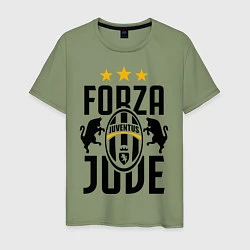 Футболка хлопковая мужская Forza Juve, цвет: авокадо