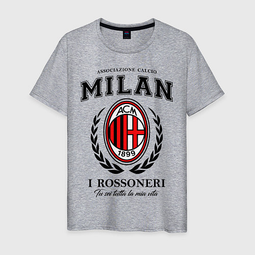 Мужская футболка Milan: I Rossoneri / Меланж – фото 1