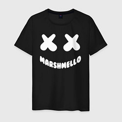 Футболка хлопковая мужская MARSHMELLO, цвет: черный