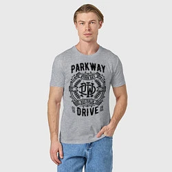 Футболка хлопковая мужская Parkway Drive: Australia, цвет: меланж — фото 2