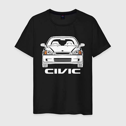 Мужская футболка Honda Civic EK 6 / Черный – фото 1