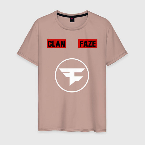 Мужская футболка FAZE CLAN / Пыльно-розовый – фото 1