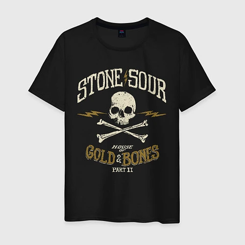 Мужская футболка Stone Sour: Gold Bones / Черный – фото 1