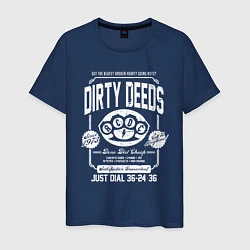 Футболка хлопковая мужская AC/DC: Dirty Deeds, цвет: тёмно-синий