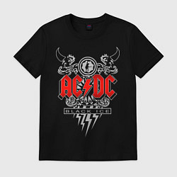 Футболка хлопковая мужская AC/DC: Black Ice, цвет: черный