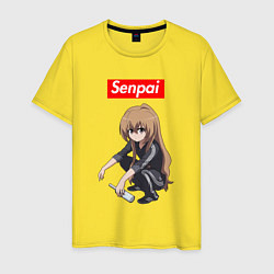 Футболка хлопковая мужская Senpai Gop-Stop, цвет: желтый