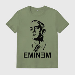 Футболка хлопковая мужская Эминем, цвет: авокадо