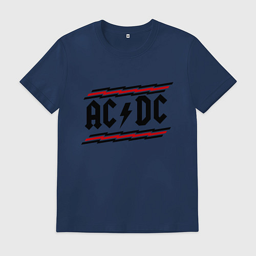 Мужская футболка AC/DC Voltage / Тёмно-синий – фото 1
