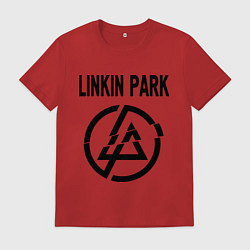 Футболка хлопковая мужская Linkin Park, цвет: красный
