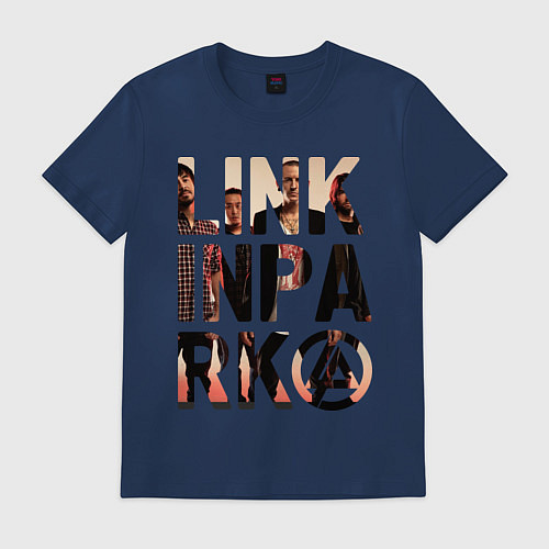 Мужская футболка Linkin Park / Тёмно-синий – фото 1