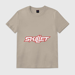 Футболка хлопковая мужская Skillet, цвет: миндальный