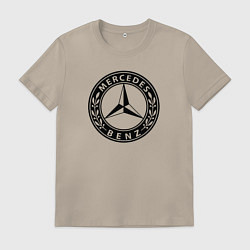 Футболка хлопковая мужская MERCEDES-BENZ: Classic, цвет: миндальный